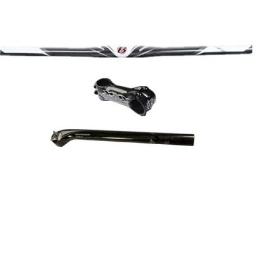 Bontrager full carbon bicycles parts straight handlebar/black stem/seatpost